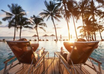 luxury travel, romantic beach getaway holidays for honeymoon couple ...