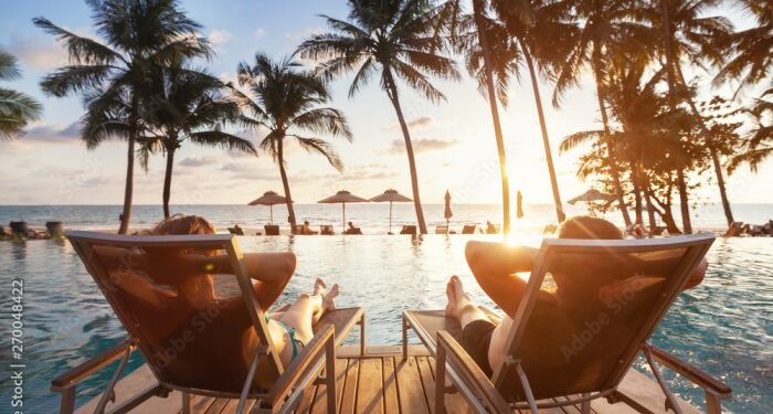 luxury travel, romantic beach getaway holidays for honeymoon couple ...