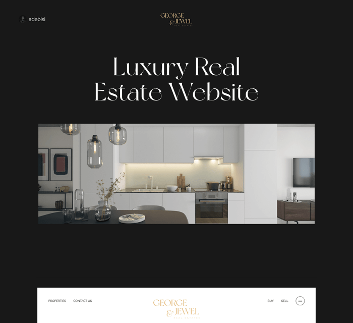 Luxury Real Estate Website on Behance Luxury Real Estate Website on Behance