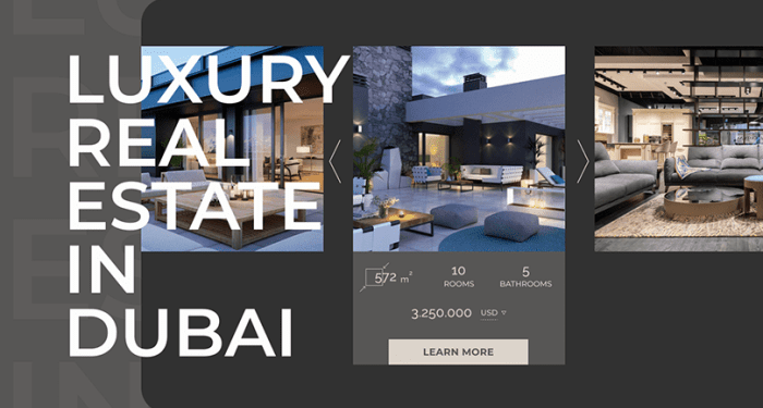Luxury real estate, website design :: Behance