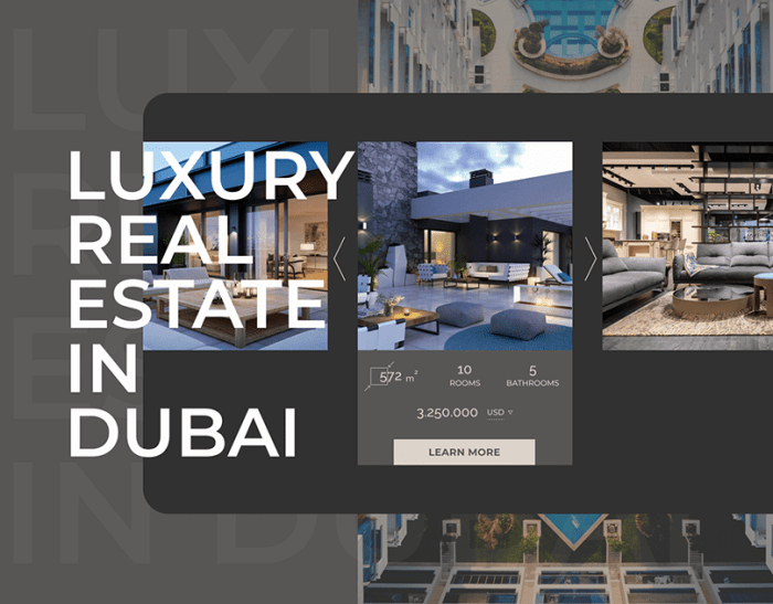 Luxury real estate, website design :: Behance Luxury real estate, website design :: Behance